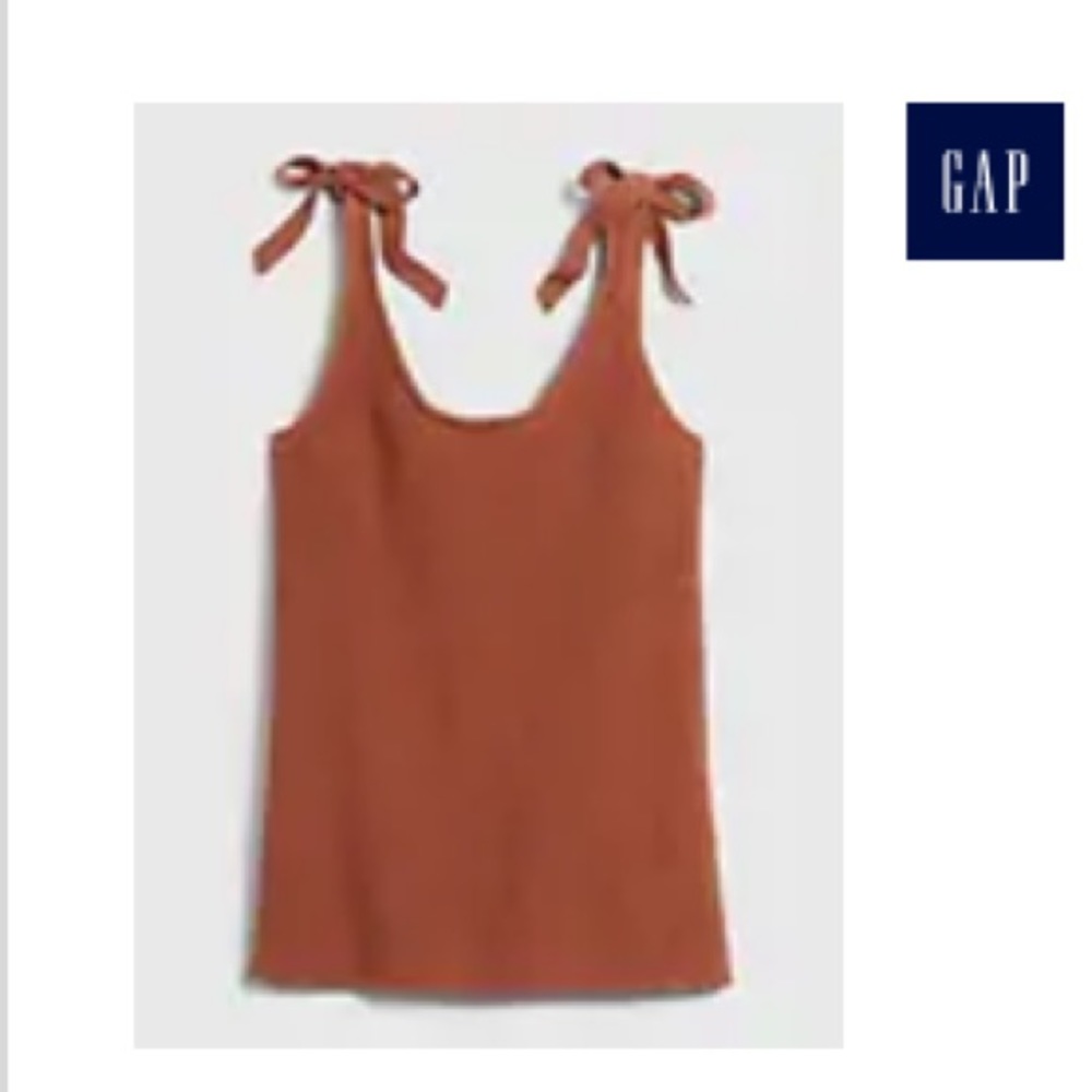 NWT Tie Strap Tank Top - Picture 2 of 2